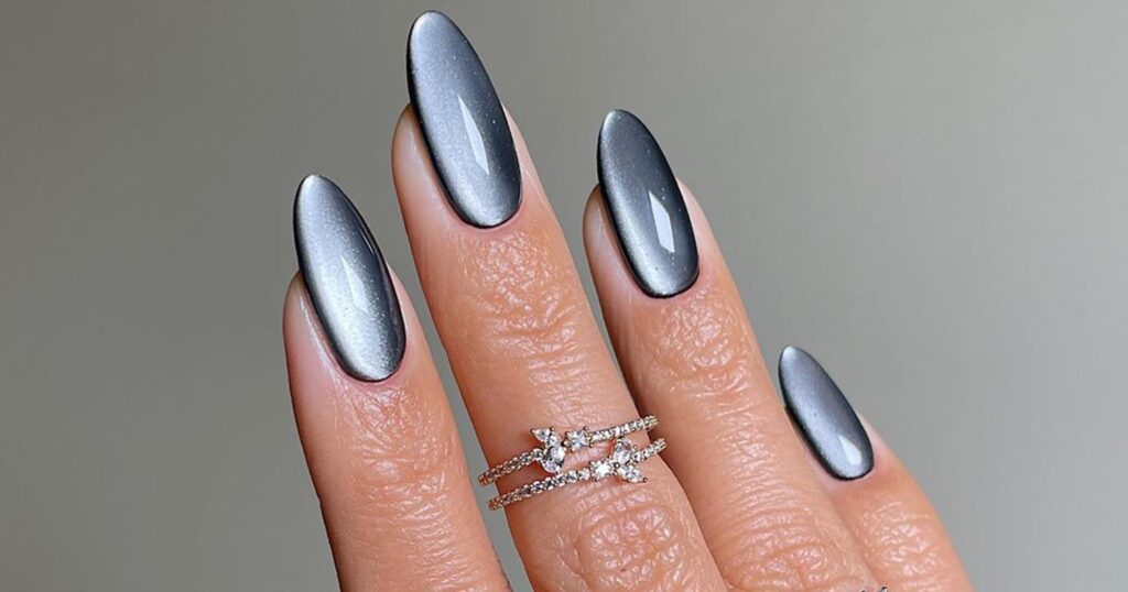 Embellished Cat Eye Manicure Trend Set to Take Over Nail Designs Everywhere