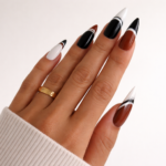 30 Black Nail Designs Creating Bold Modern Almost-Spring Manicure Looks Perfect for Moody Style Lovers
