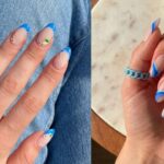 Blue Nails Trend Grows Fast With 19 Eye-Catching French Tip Ideas
