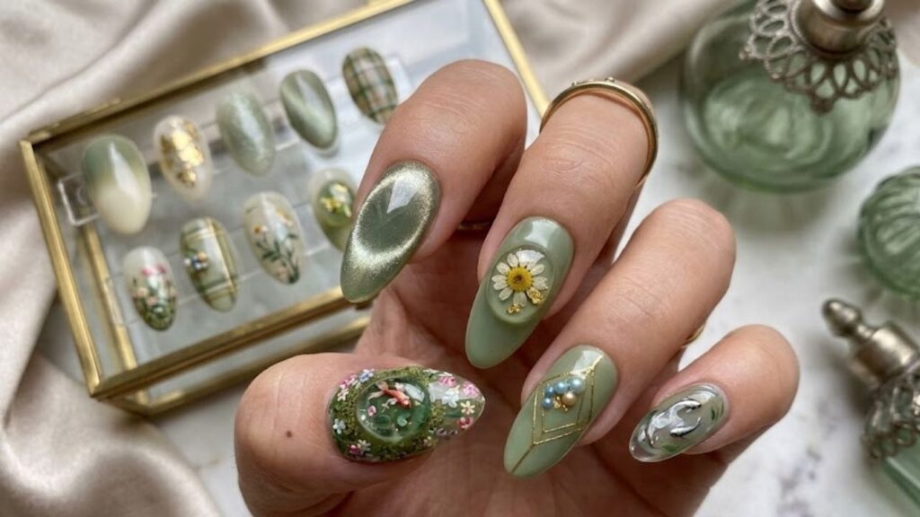 15 Sage Green Nail Ideas